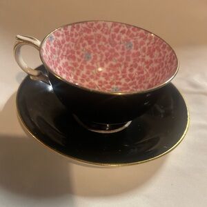 Vintage Clarence English Bone China Teacup & Saucer